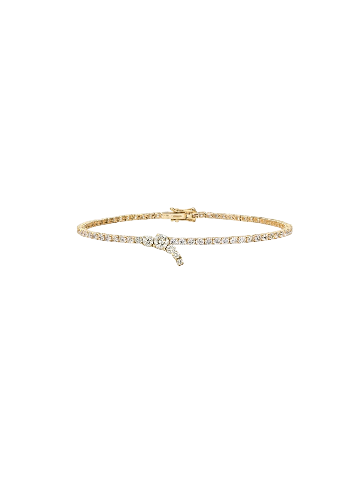 Petite Diamond Serif Bracelet photo